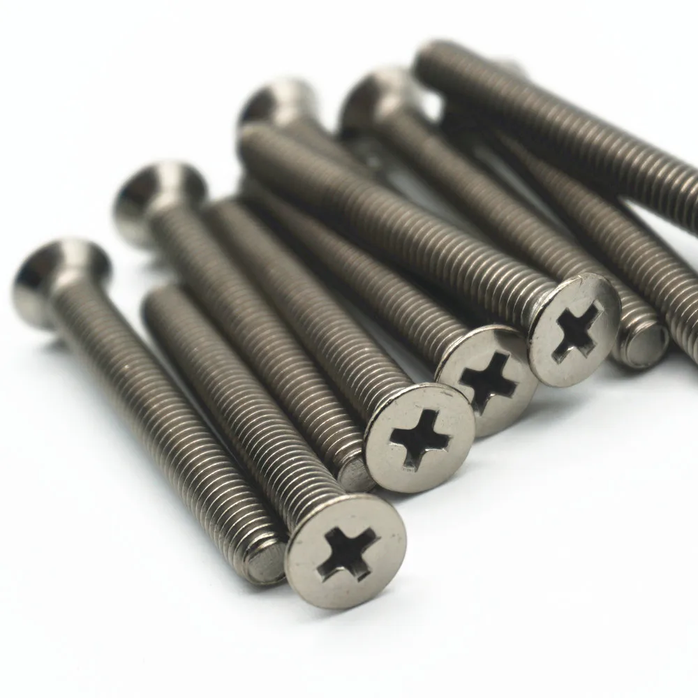 Титановый болт с потайной головкой титановый винт Phillips GR2 m1 6 M2 5 M3 M4 M5 M6 x 4 815 20 25 30 35