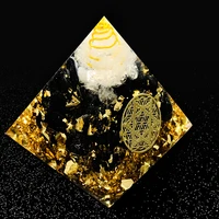 orgone energy converter orgonite reiki master energy pyramid paperweight center soul stone change magnetic field home decoration