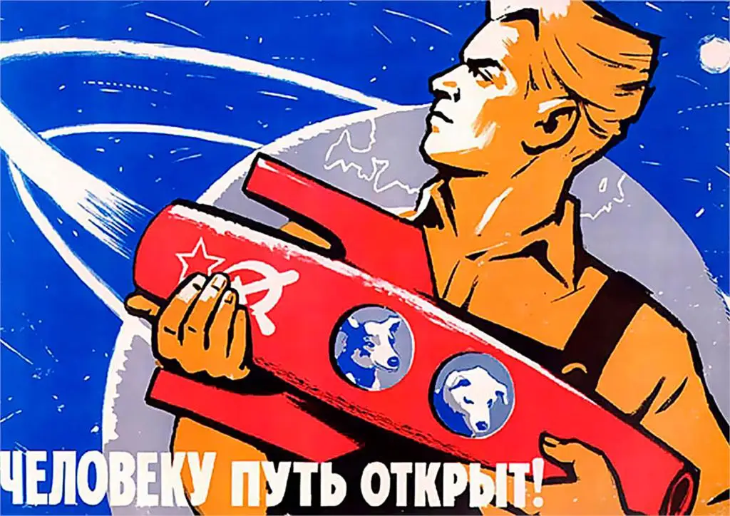 Черный Ранние советские постеры пространство крафт-бумага печатает хорошее качество украшения дома стены - Цвет: Черный