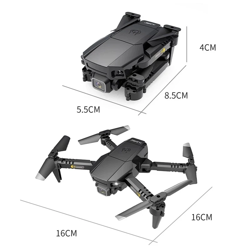 

HJ78 Foldable Mini Drone With 4K Camera FPV RC Quadcopter Remote Control Helicopter With Battery Coreless Motor Drone