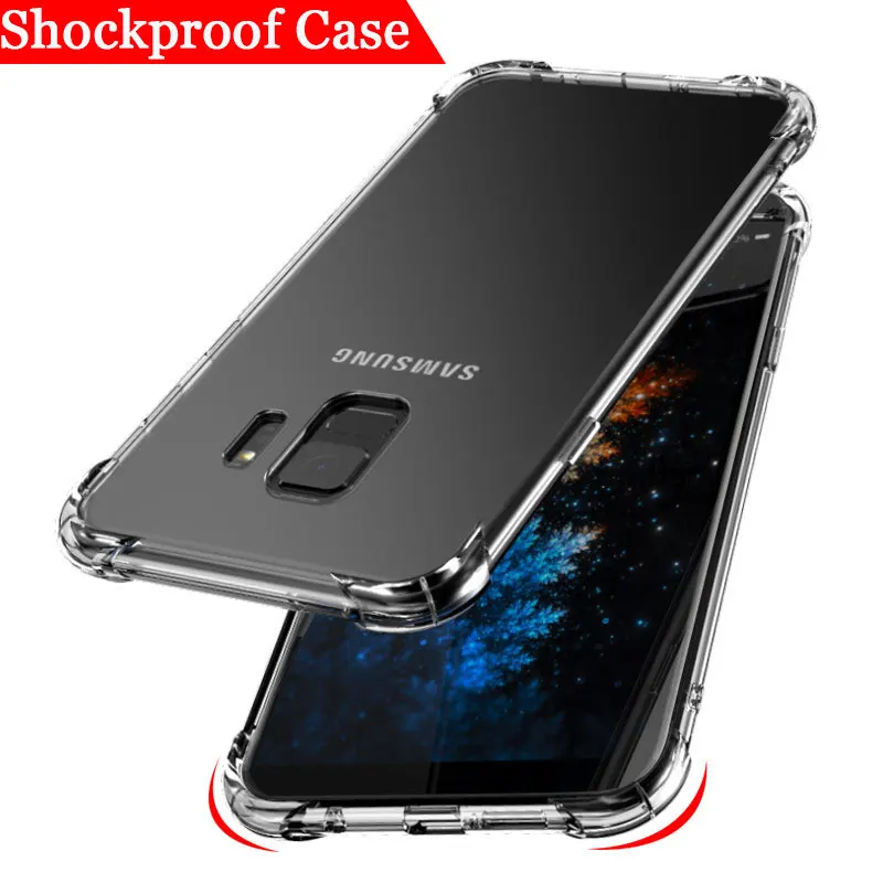 Роскошный Ударопрочный силиконовый чехол для Samsung Galaxy Note 10 Plus S10 прозрачный A30 A50 A70