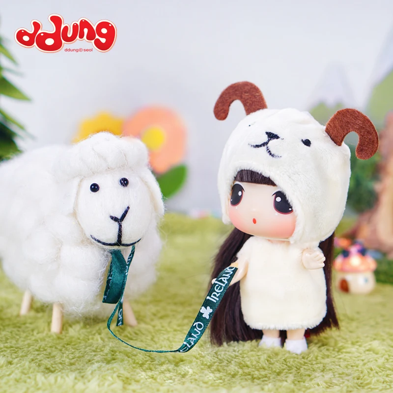 BJD кукла Ddung 9 см подлинный корейский с двенадцатью знаками Зодиака животных изменение мини куклы ребенок подарок на день рождения Ключ Кулон Коллекция украшения
