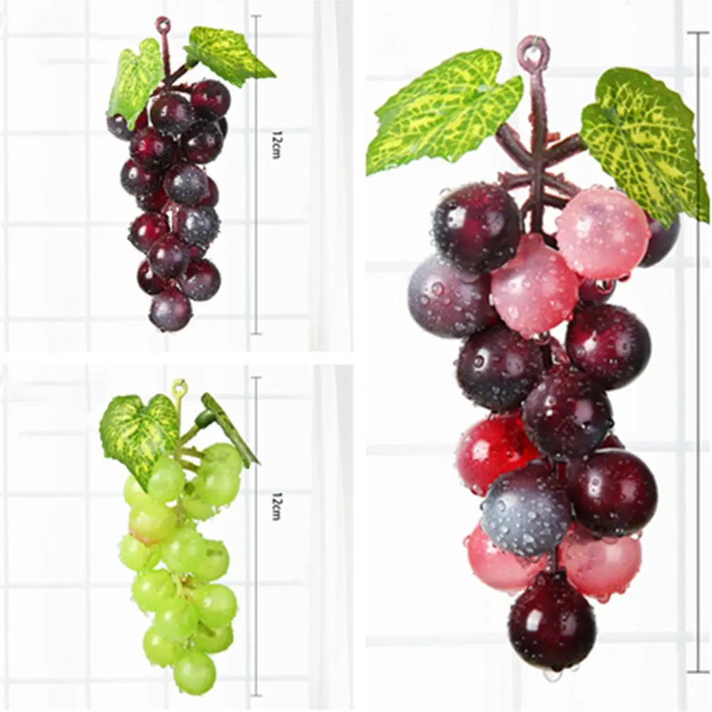 1 шт. Искусственные Фрукты Виноград пластик поддельные декоративные фрукты
