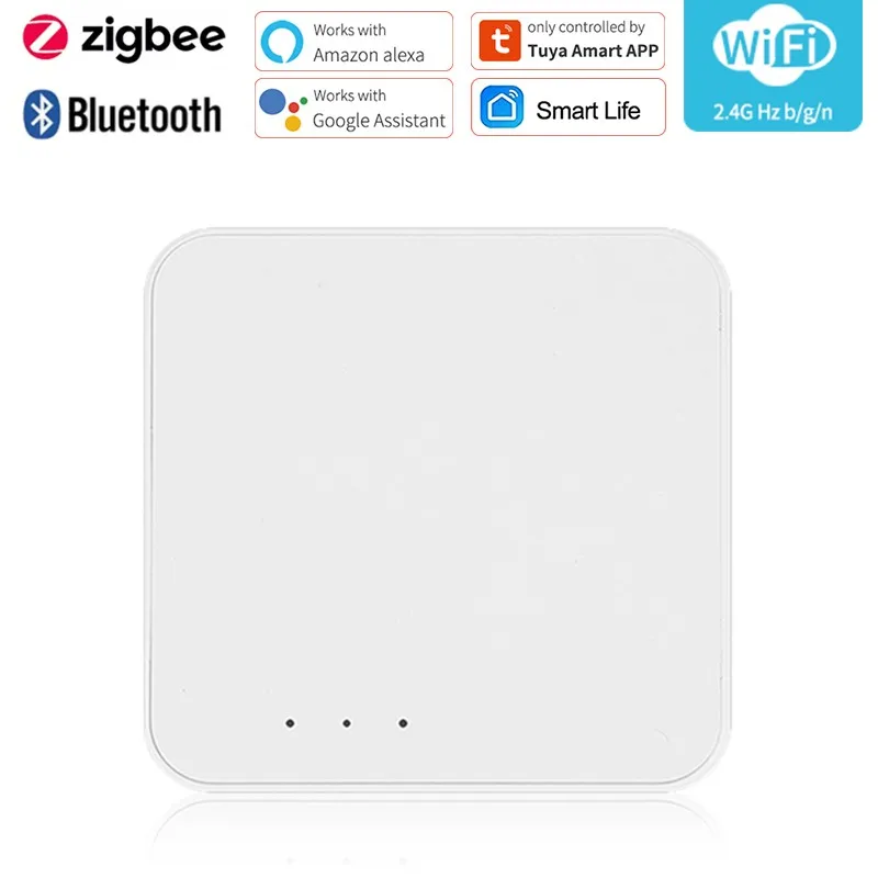 

WiFi Smart Gateway Hub Bluetooth Mesh Tuya Smart Life Bridge Multi-mode Gateway Hub Voice Control Support Alexa Google Home