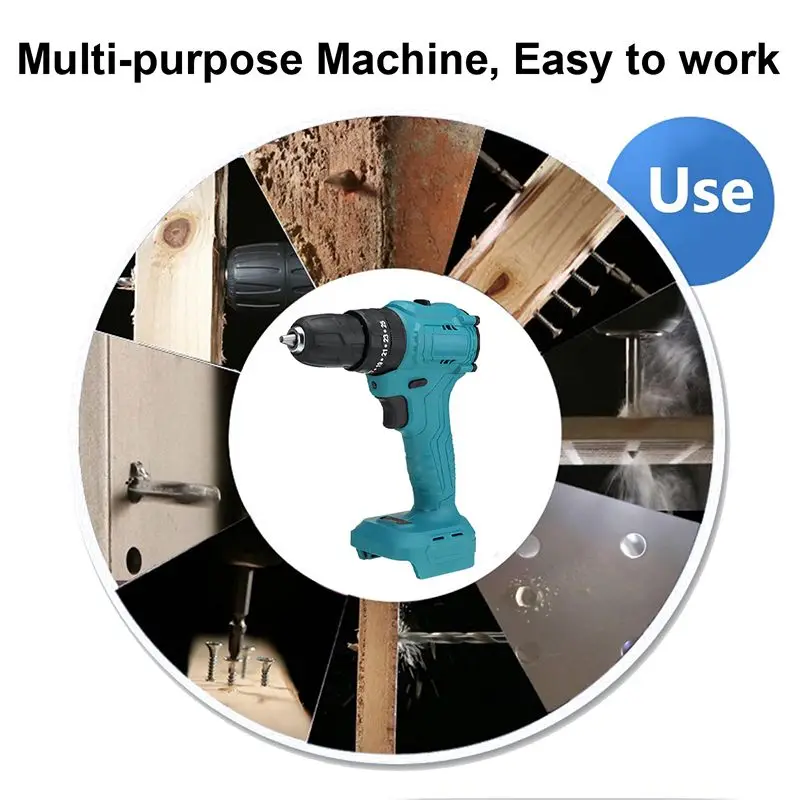 Doersupp 3 в 1 Беспроводная электрическая Ударная дрель 10 мм 25 крутящий момент 2