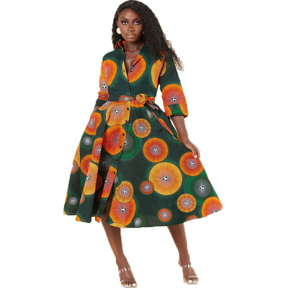 Комплект из обуви в африканском стиле платья для женщин 2021 Одежда Африка Платье с