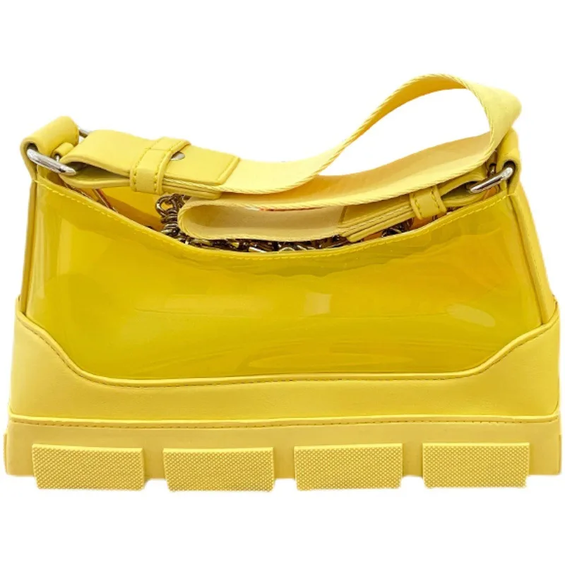 

Luxury Handbags Women's Shoulder Bag Designer Summer Jelly Purses Pvc Tote Bag for Women High Quality Sac A Main Femme