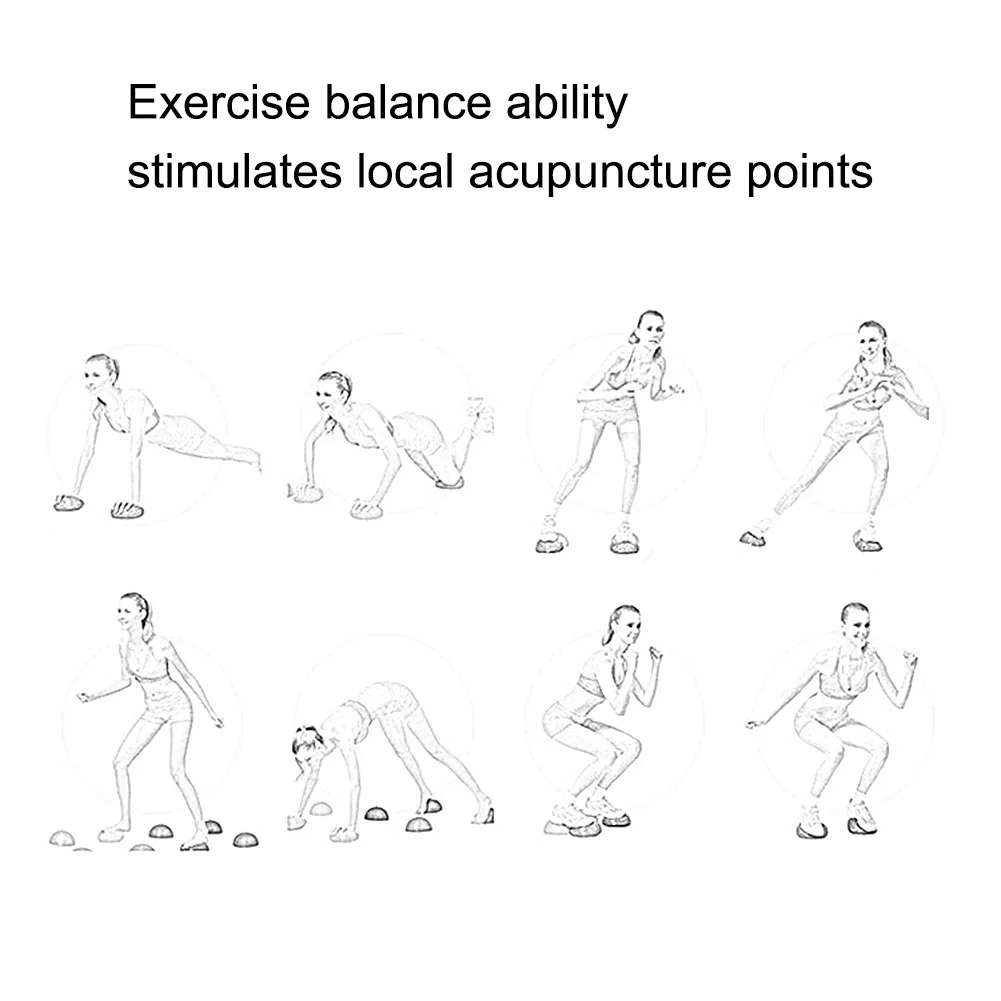 Детский тренировочный полушар для йоги водяной куб с алмазным рисунком
