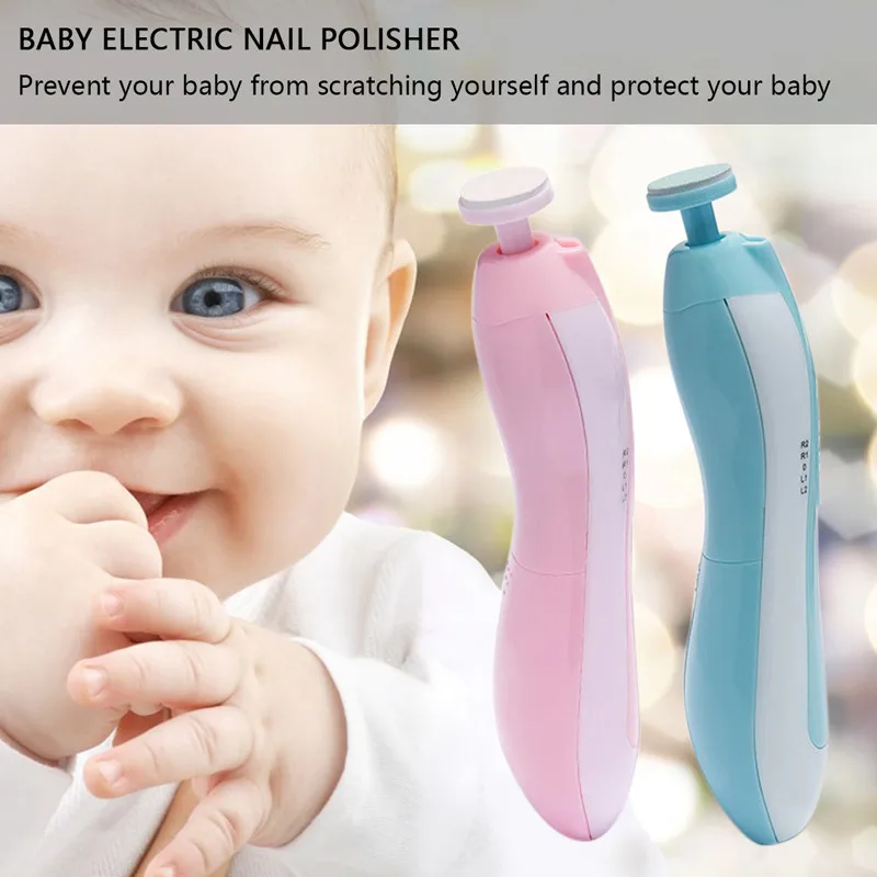 

Multifunctional 6 In 1 Infant Nail Care LED Night Light Electric Fingernail Clipper Cutter Anti Scratch