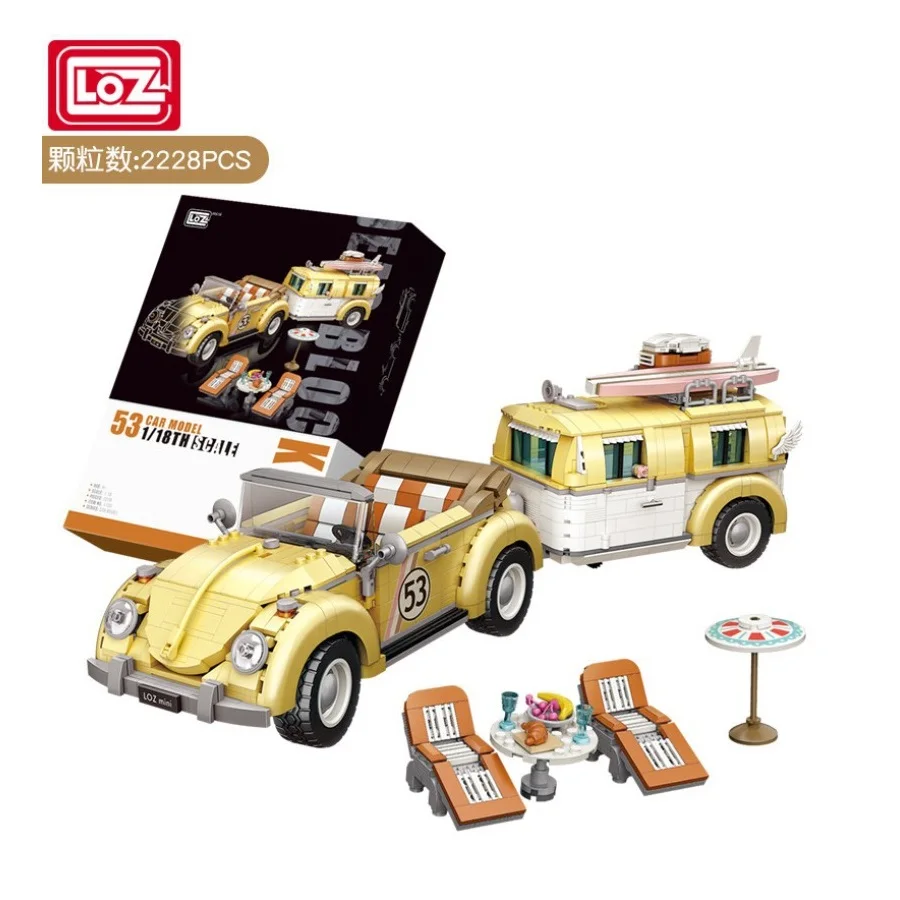 

2228PCS LOZ Blocks Mini Wagon Estate Car Model Building Bricks for Children Educational Gifts Fun Toy Kids Brinquedos Boy 1130