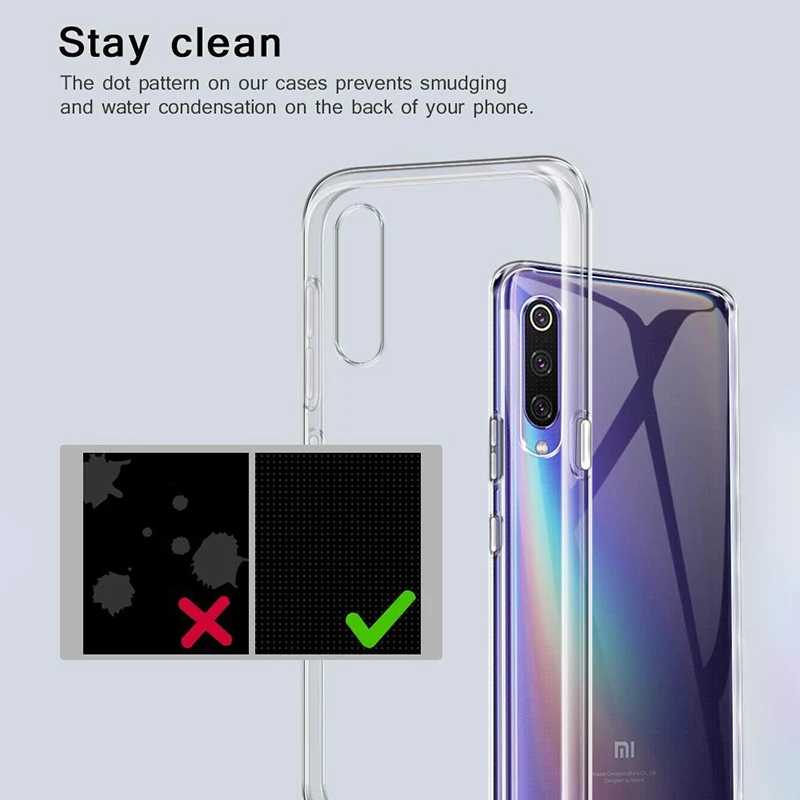 Оригинальный Мягкий ТПУ чехол для Xiaomi Mi 9 SE Pro Lite Прозрачный задней панели