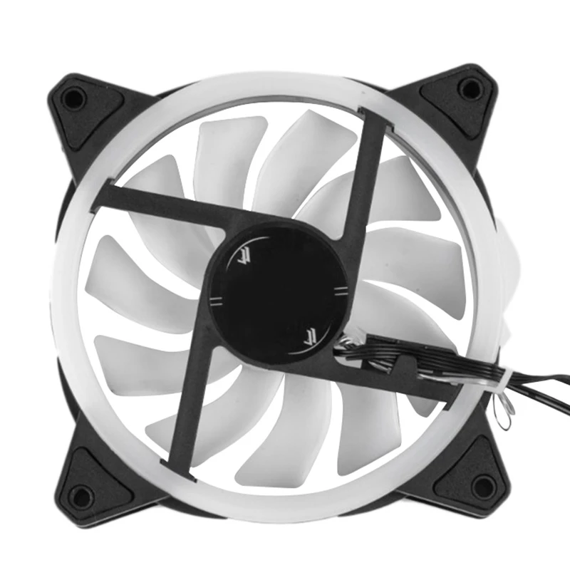 

RGB Chassis Fan 120Mm Cooling Cooler Fan With Controller For Computer Discoloration Colorful Cooling Chassis Fan 4 Pcs