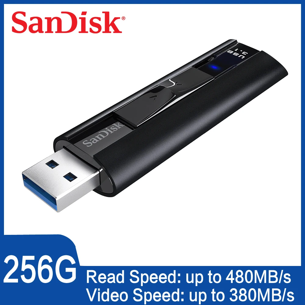 Двойной Флеш накопитель SanDisk CZ880 Extreme PRO 128 ГБ USB 3 1 твердотельный флэш 256 высокого