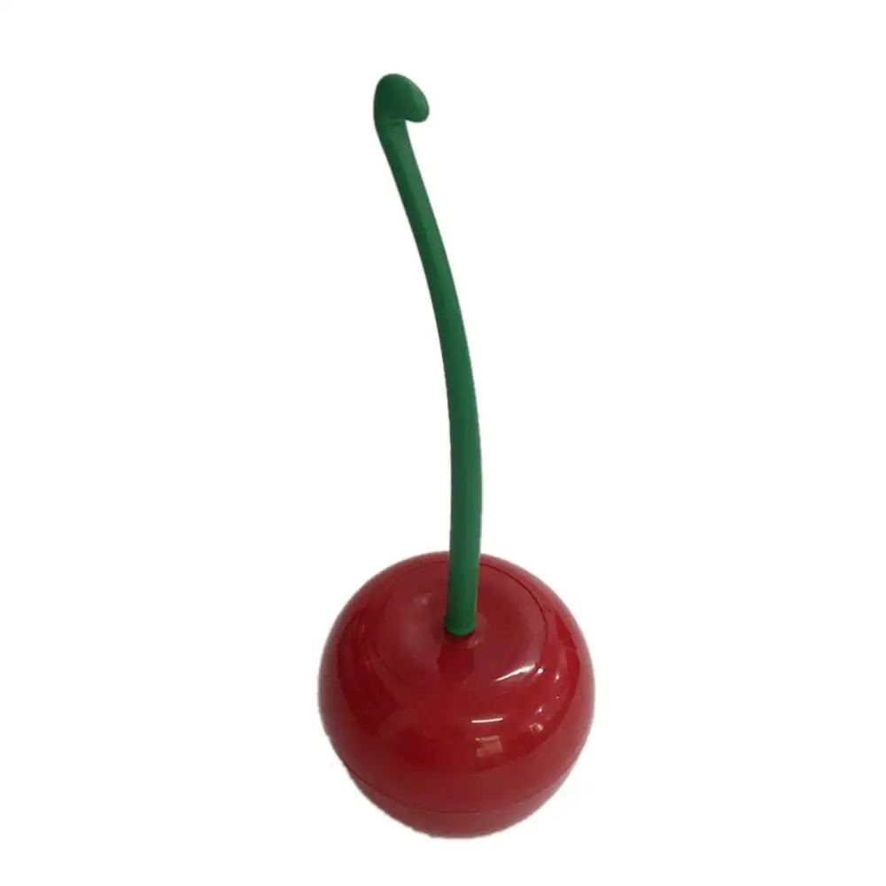 wine red Прекрасный Вишневый Форма Туалет Щетка для унитаза и держатель набор Mooie Вишневый Ворм Туалет Borstel - Цвет: wine red