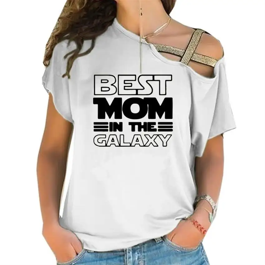 

New Fashion Cross Bandage T-Shirt For Women Wife Mom Boss Letters Print T-Shirt Plus Size Tshirt Tops Summer Cotton Women Wonder
