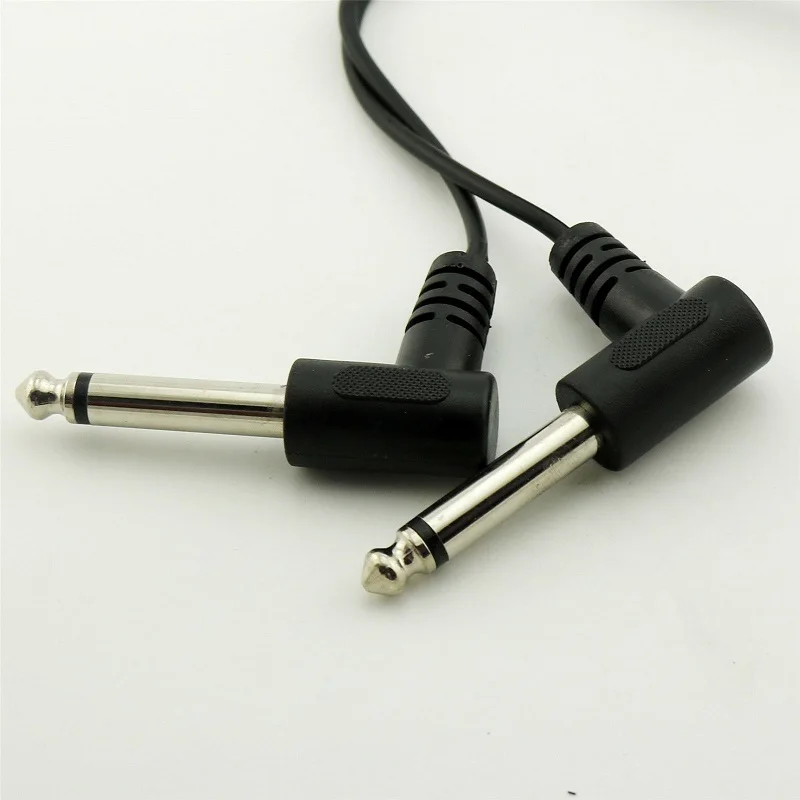 Металлический переходник 2 моно штекер 6 3 мм на гнездо 5 аудио адаптер 35 угловой