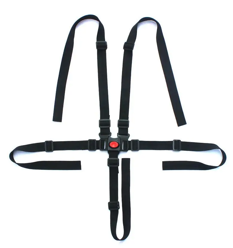 

3-point Fixed Belt Child Dining Table And Chair Baby Stroller Seats Belt 5-point Safety Seats Strap Accessories Shoulder Pads