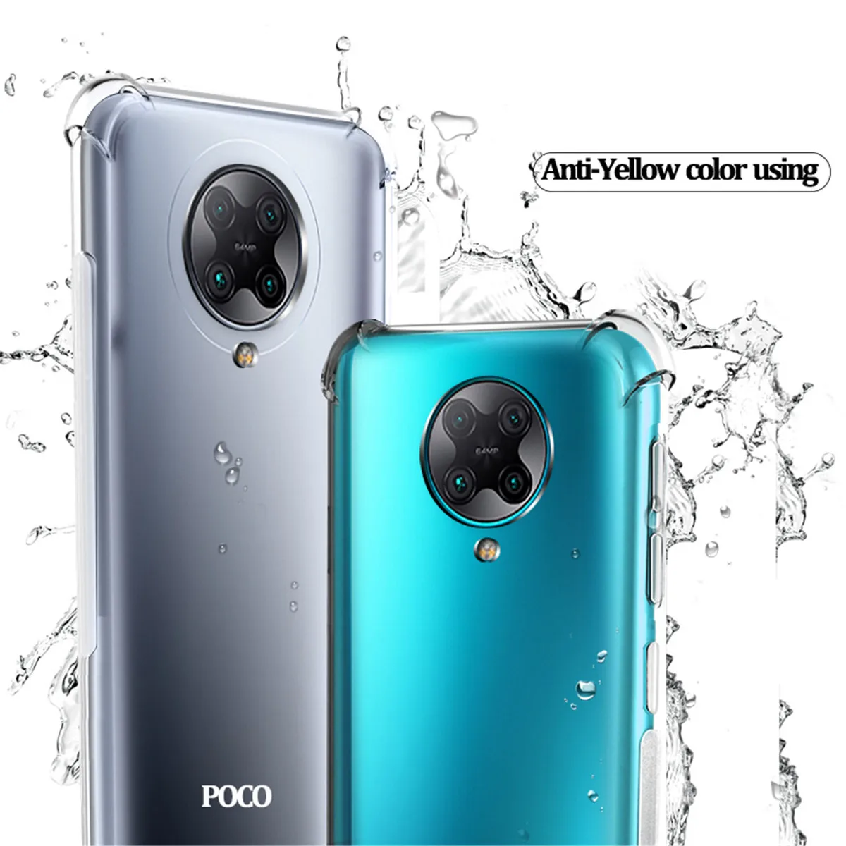 3-in-1 pelicula glass For pocophone poco f2 pro Transparent Airbag Case pocofone Armor BackCover xiaomi poco-f 2-pro | Мобильные
