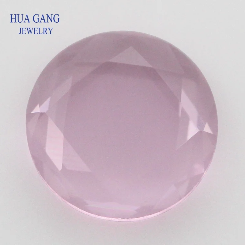 

Круглые розовые стеклянные бусины, камни с плоским дном, незакрепленные стеклянные драгоценные камни 8 мм, оптовая продажа бусин для изгото...