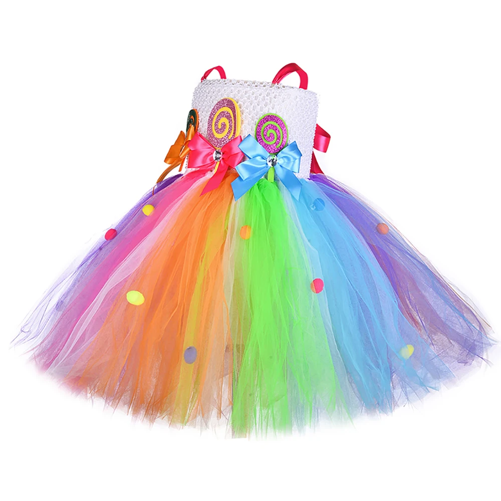 Платье-пачка для девочек с ободком волос разноцветное детей на день рождения