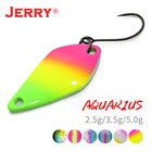 Jerry Aquarius 2.5g 3.5g 5g маленькие микро рыболовные ложки, форель, ложка, приманка, Спиннер, приманка, двусторонний цвет