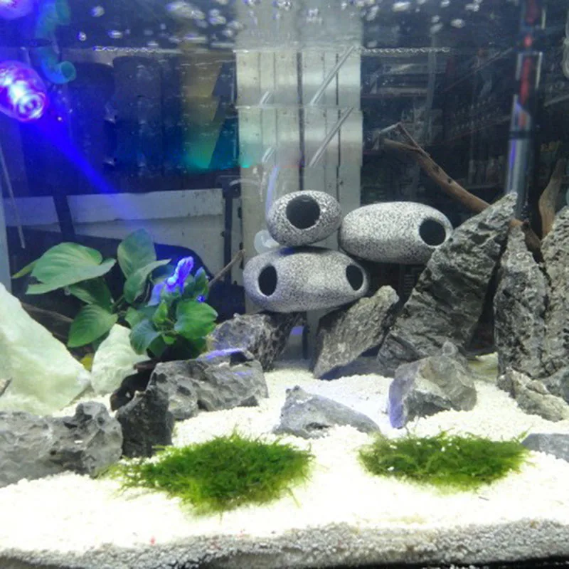 Каменная Реплика аквариум орнамент реалистичные рок креветки пещера с рыбами