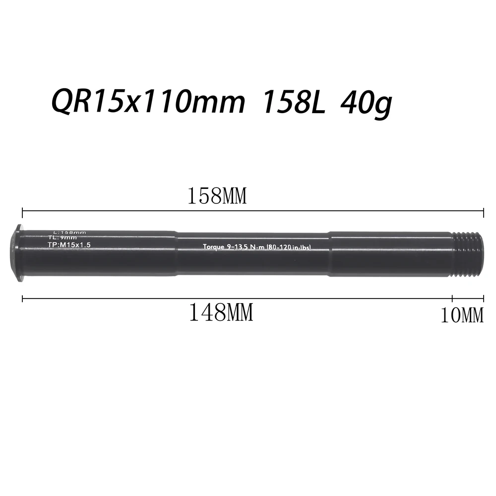 RK 15x110mm 158L MTB вилка QR15x100 QR15X110MM через ось рычаг аксессуары для ROCKSHOX 38g, 15x100 QR15 15*100 - Цвет: RK 15x110mm 158L