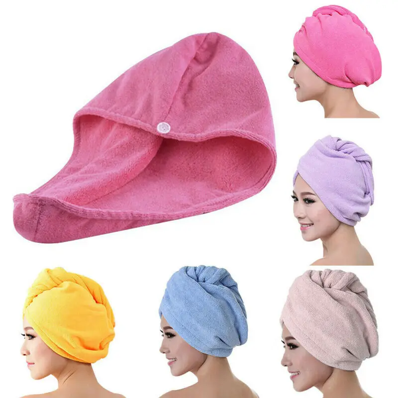 Быстросохнущее полотенце для волос быстросохнущая шапка банное шапочка