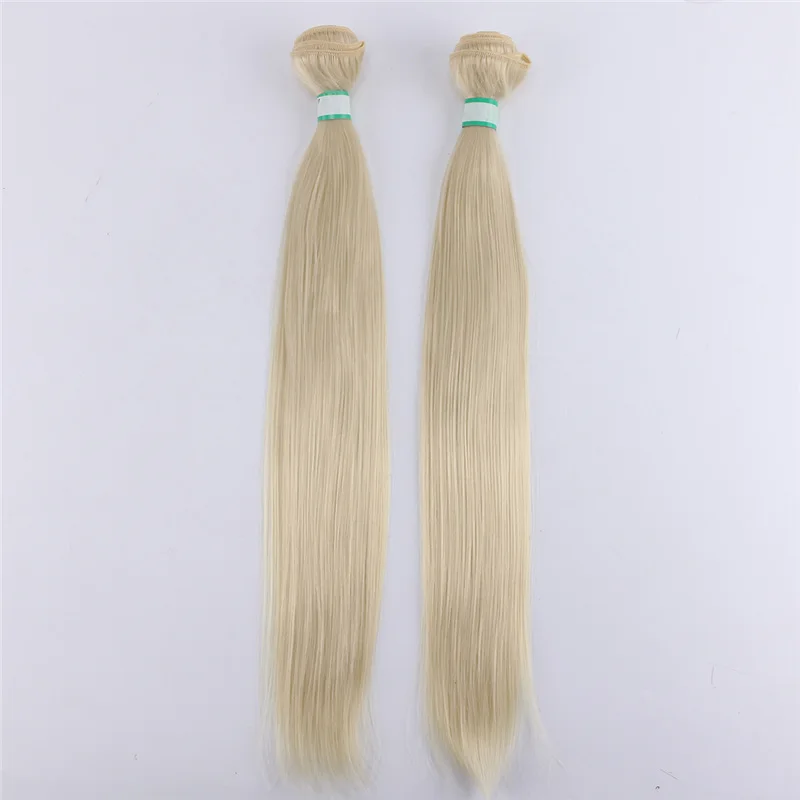 Пряди длинных прямых волос 14-30 дюймов высокотемпературные синтетические волосы
