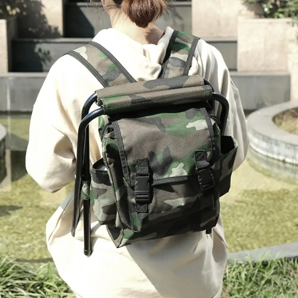 folding camping fishing chair stool portable backpack cooler hiking picnic bag free global shipping