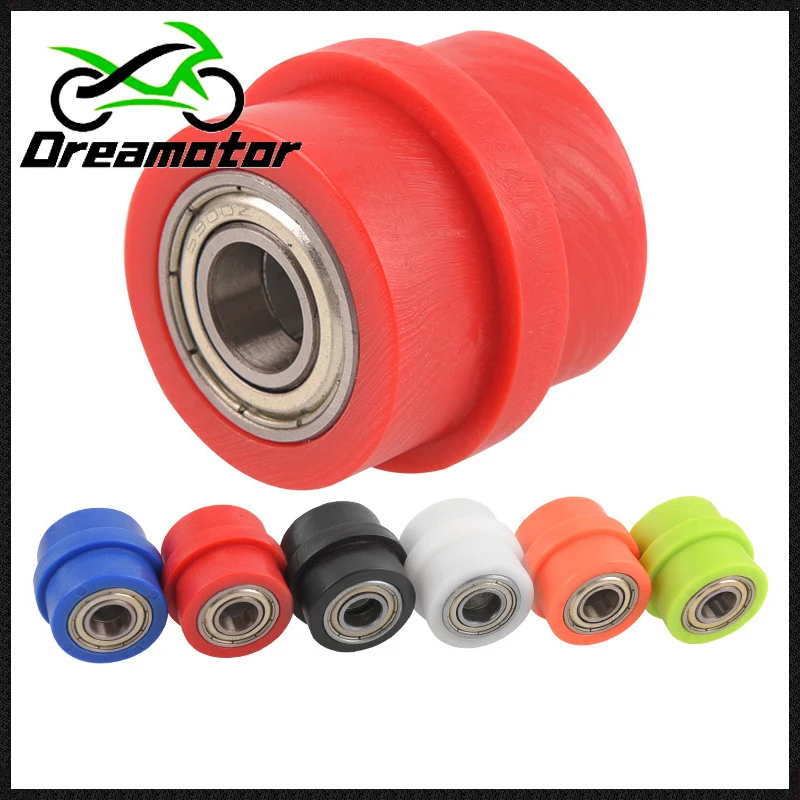 

8mm 10mm Drive Chain Roller Pulley Wheel Slider Tensioner Wheel Guide For BSE CRF CR XR Dirt Pit Bike Motocross ATV Motorcycle