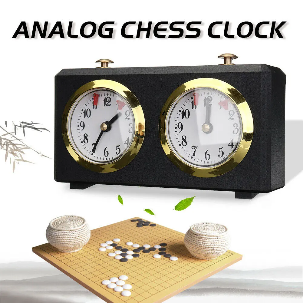 

International Mechanical Analog Chess Clock Retro I-GO Game Timer Competition Count Up Down Accurate Gift Professional Portable