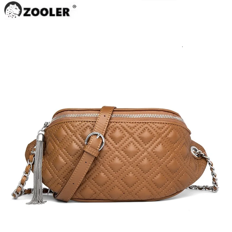 Поясная Сумка ZOOLER в форме полумесяца для женщин женская сумочка из натуральной