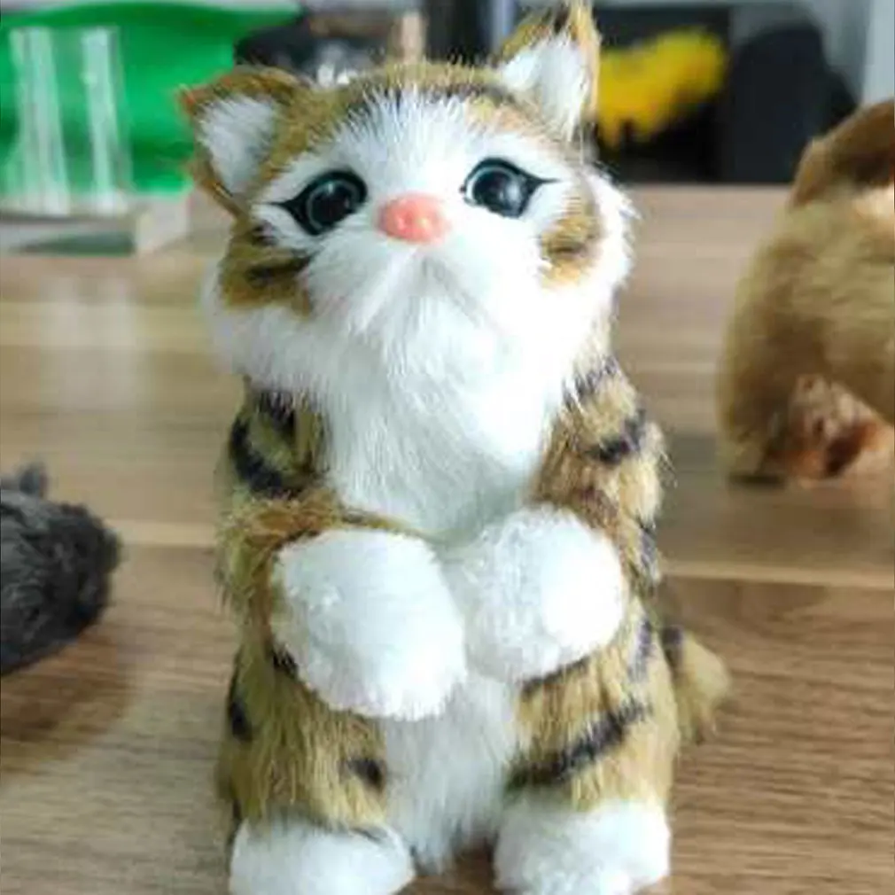 

Cat Decoration Cute Children's Toy Birthday Gift Pet Cat Animal Ornament Holiday Gift Bedroom Decoration