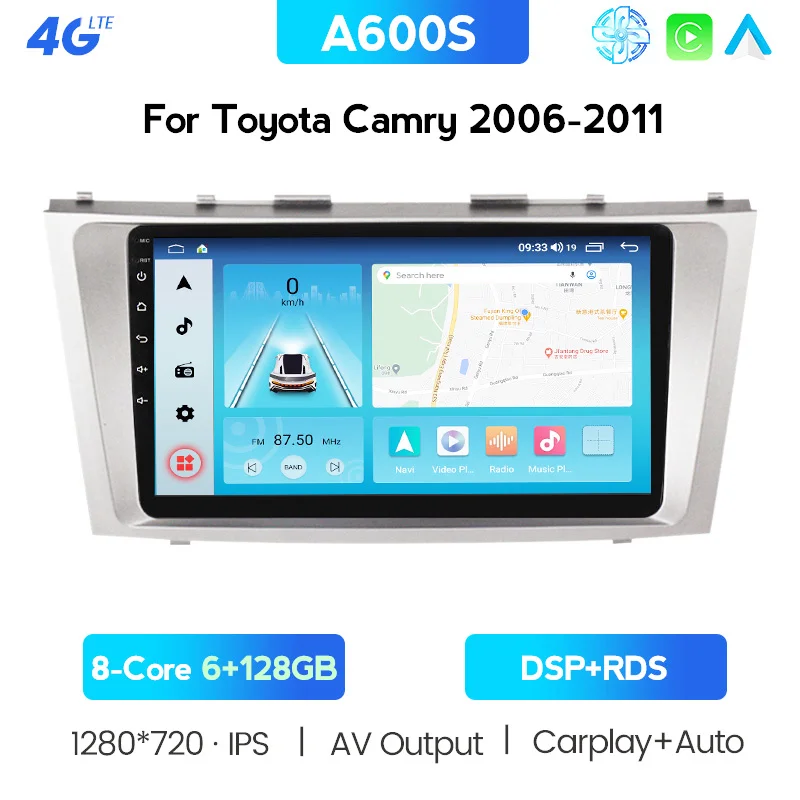 Автомобильный радиоприемник мультимедийный плеер для Toyota Camry 40 2006-2011