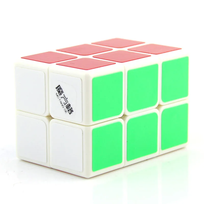 white QiYi MoFangGe 2x2x3 волшебный куб 223 белый/черный скоростные головоломки кубики детские образовательные забавные игрушки для детей - Цвет: white
