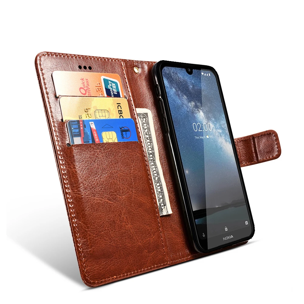 Для Nokia 2 Чехол подставка стиль PU кожаный флип силиконовый чехол для мобильный