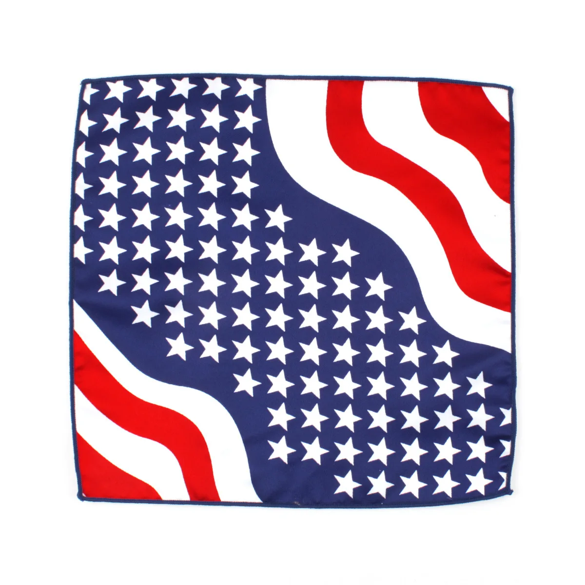 

2020 9cm Necktie Ties for Men's American Stars and Stripes Printed Polyester Necktie Bow Tie Pocket Towel Set Custom LOGO