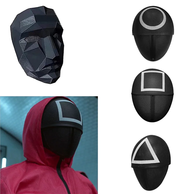 

Игра В Кальмара Squid Game Unisex Peripheral Knitted Hat Winter Autumn Outdoor Party Hats Tide Hip Hop Caps Cuffed Beanies toys