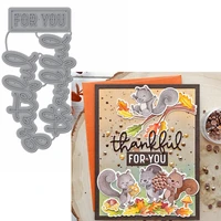 greatful thankful for you phrase of thanksgiving metal cutting dies stencils die cut for card making diy new2019 crafts cards