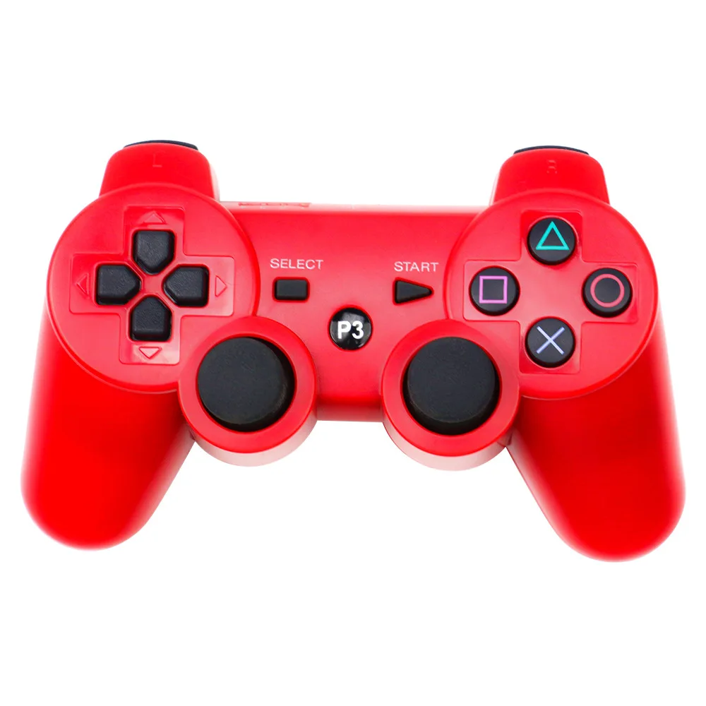 Type 2 Red Беспроводной Bluetooth контроллер для sony PS3 геймпад для Play Station 3 джойстик для sony Playstation 3 PC для Dualshock контроллер - Цвет: Type 2 Red