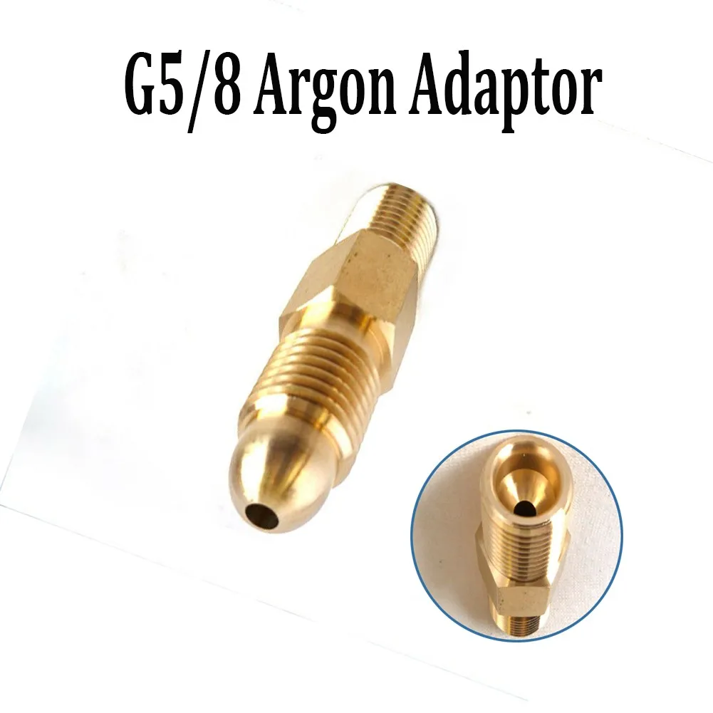 

Латунный адаптер G5/8 для аргона, наружная резьба для регулятора CO2, установка в баллоны для аргона, адаптер для редуктора давления