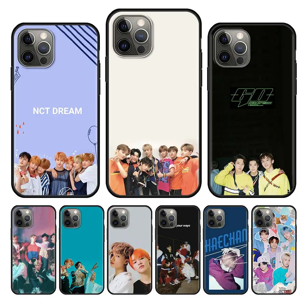 

Nct Dream Cell Phone Case For iPhone 11 13 12 Pro XS Max 7 XR X 6 8 6S Plus 5 5S SE 13Mini TPU Black Soft Cover Housing