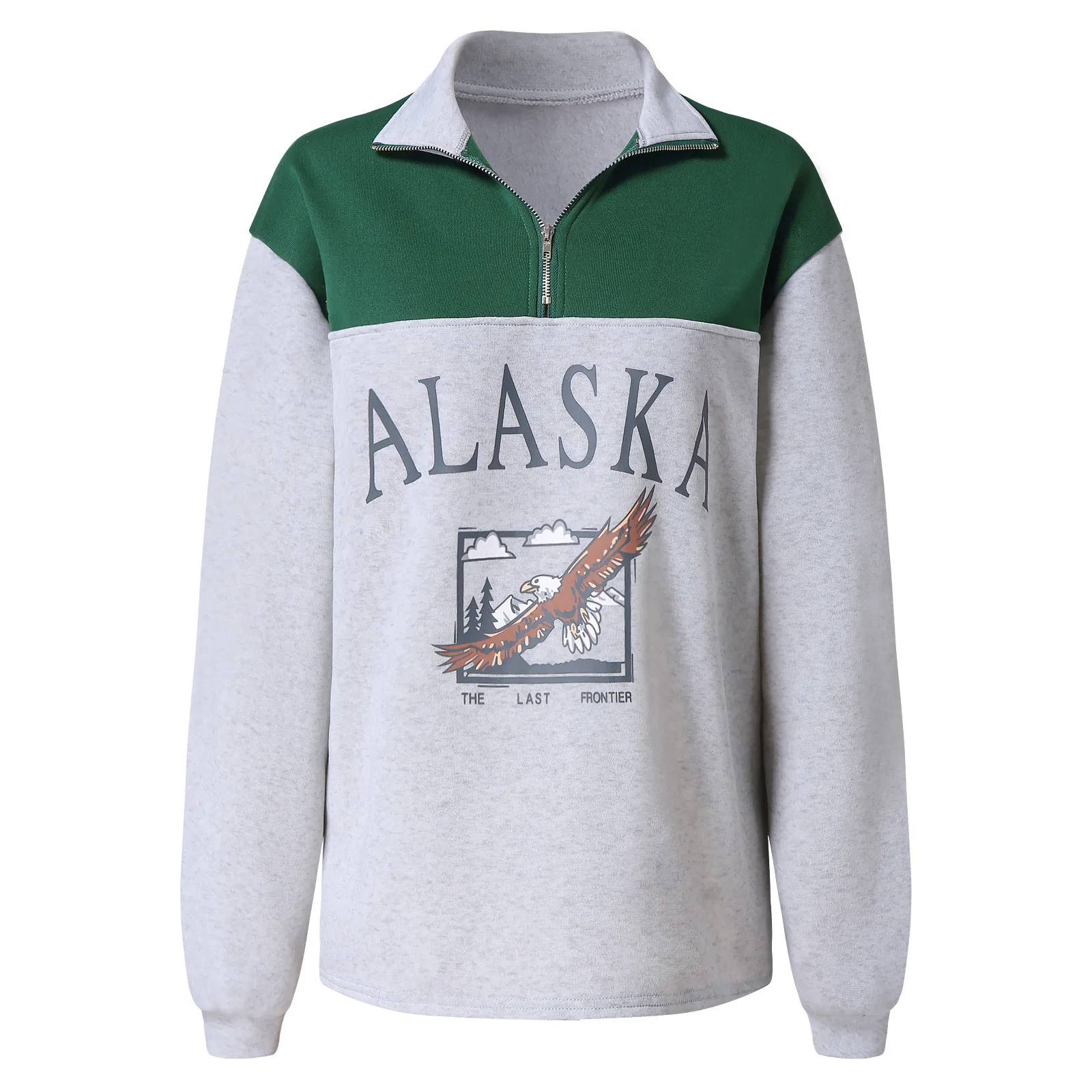 Women Casual Long Sleeve Hoodie Letter Printed Zipper Long Sleeve Tops Sweatshirts Streetwear Women Oversized Hoodies Sudaderas