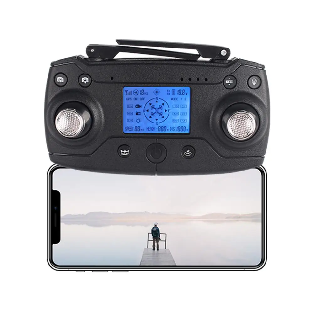 LeadingStar X46G Портативный gps 5G WiFi FPV с 4K двойной камерой бесщеточный Радиоуправляемый Дрон