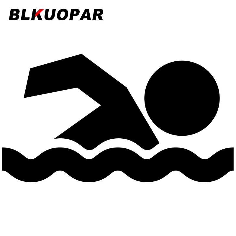 

BLKUOPAR для плавания силуэт автомобильные наклейки солнцезащитные виниловые наклейки устойчивые к царапинам граффити доска для серфинга