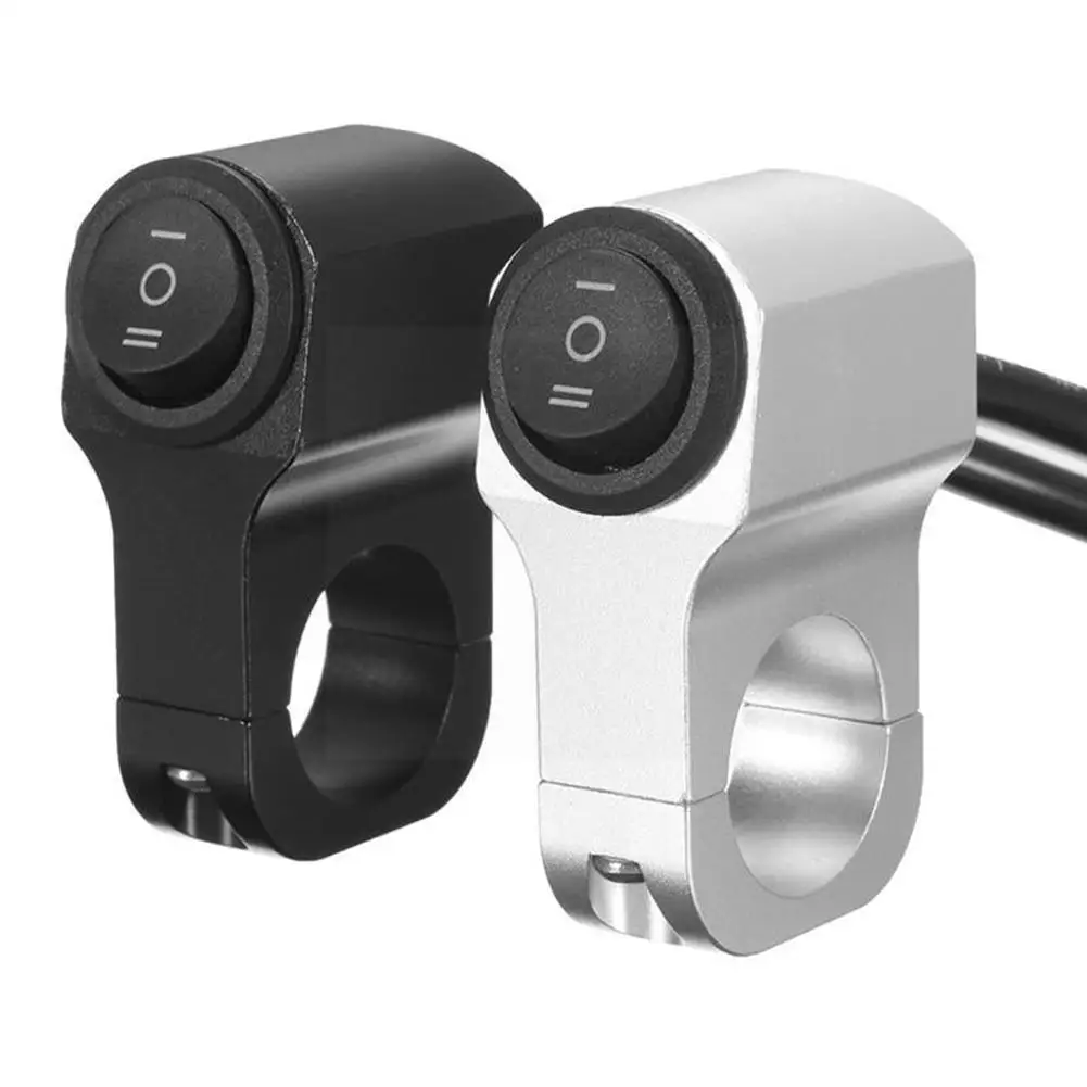 

New Aluminum Alloy Motorcycle Handlebar Headlight Switch Waterproof Three-position Switch Fog 12v Spotlight Switch Retro X6v5