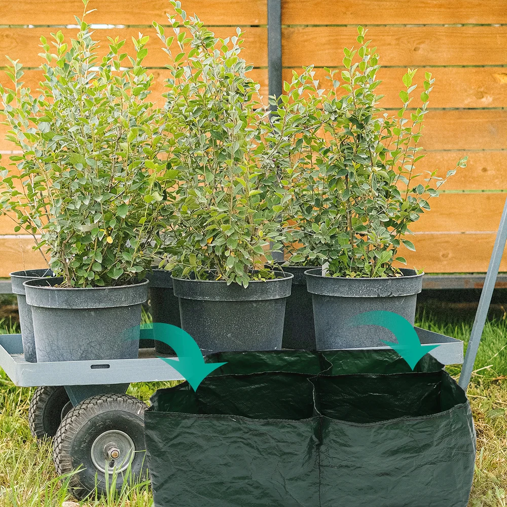 

2 Pcs Combined Storage Pouches Planting Bags Convenient Plant Growth Pouches