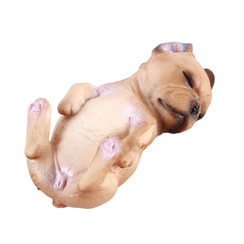 

Cognitive Toy Simulation French Bulldog Animal Model Sleepy Animal Puppy Bully Puppy Furnishing Hand Educational Figurine Kids