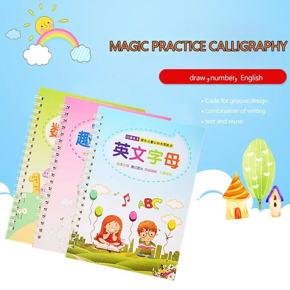 

2020 New Writing English Calligraphy Copybook For Adult Beginners Exercises Word Practice Book Children Calligraphy K4M4